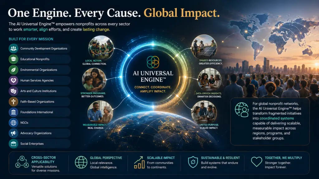 AI Agent for Nonprofits - One Engine - Every Cause - Global Impact